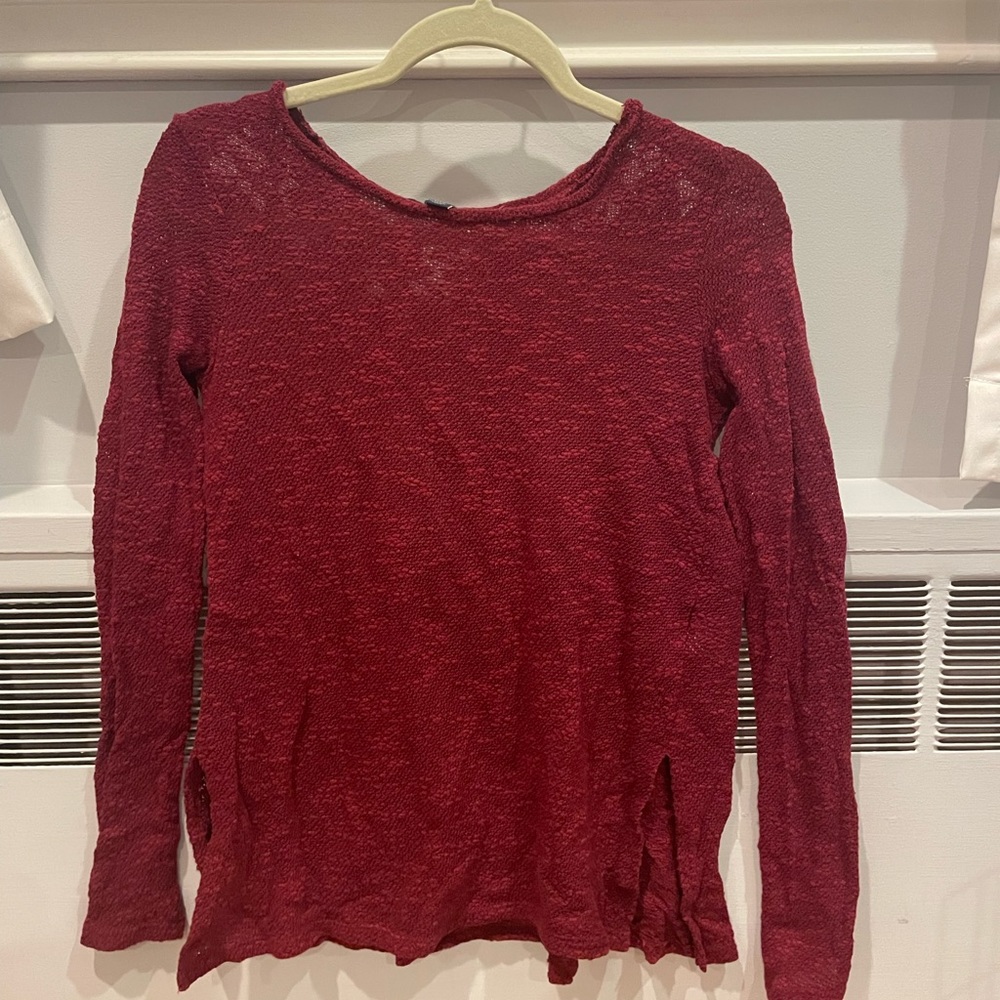 American eagle red sweater size extra small